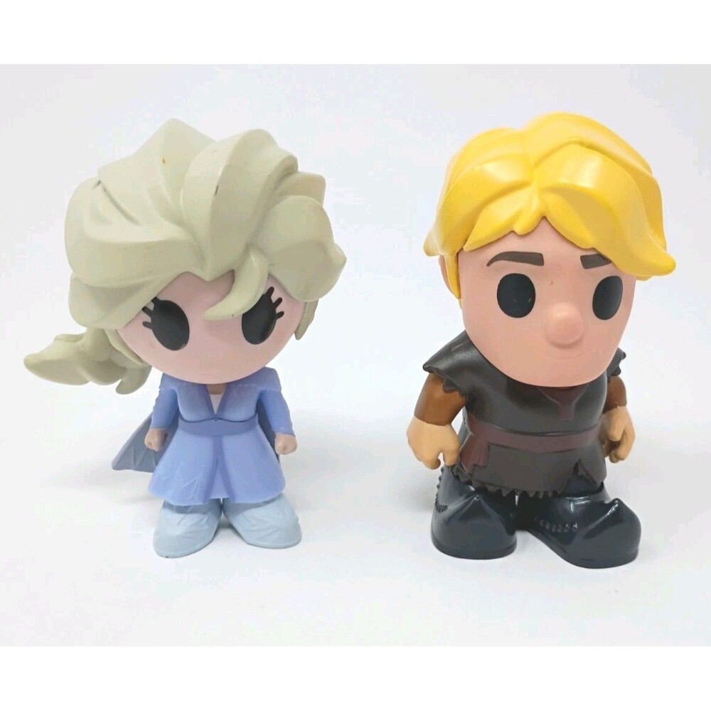Ooshies Series 1 Disney Frozen 2 Sparkle Elsa And Kristoff Lot Of 2
